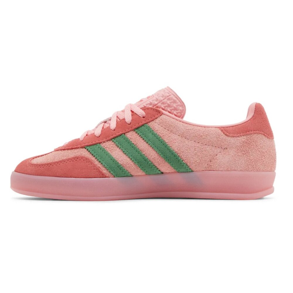 🍓 adidas Gazelle Indoor Semi Pink Spark Preloved Scarlet Green Men's 7 UK 6.5 - Picture 12 of 14